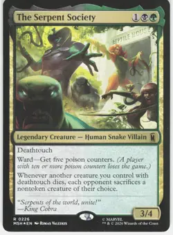 MAGIC MTG THE SERPENT SOCIETY 226 MARVEL SUPER HEROES FOIL - Image 1