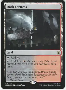 MAGIC MTG DARK FORTRESS 264 MARVEL SUPER HEROES FOIL - Image 1