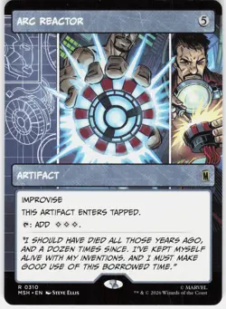 MAGIC MTG ARC REACTOR (BORDERLESS) 310 MARVEL SUPER HEROES - Image 1