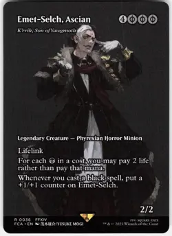 MAGIC MTG EMET-SELCH, ASCIAN - K'RRIK, SON OF YAWGMOTH SHOWCASE 36 FINAL FANTASY - Image 1