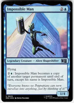 MAGIC MTG IMPOSSIBLE MAN 625 COMMANDER: MARVEL SUPER HEROES FOIL - Image 1