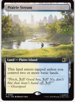 MAGIC MTG PRAIRIE STREAM (EXTENDED ART) 485 COMMANDER: MARVEL SUPER HEROES - Image 1