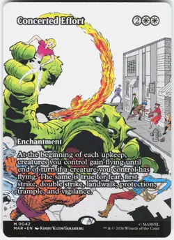 MAGIC MTG CONCERTED EFFORT (BORDERLESS) 42 MARVEL UNIVERSE ETERNAL-LEGAL - Image 1