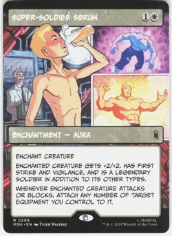 MAGIC MTG SUPER-SOLDIER SERUM (BORDERLESS) 299 MARVEL SUPER HEROES - Image 1