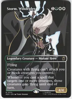 MAGIC MTG STORM, WINDRIDER (BORDERLESS) 375 MARVEL SUPER HEROES - Image 1