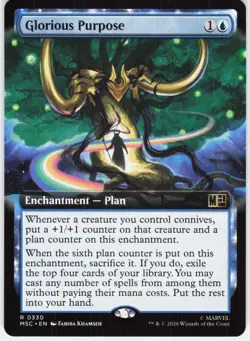 MAGIC MTG GLORIOUS PURPOSE (EXTENDED ART) 330 COMMANDER: MARVEL SUPER HEROES - Image 1