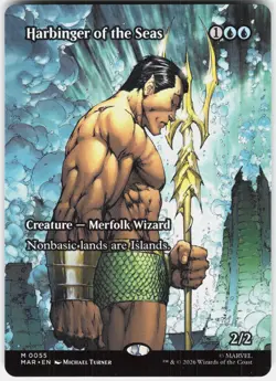MAGIC MTG HARBINGER OF THE SEAS (BORDERLESS) 55 MARVEL UNIVERSE ETERNAL-LEGAL - Image 1
