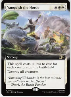 MAGIC MTG VANQUISH THE HORDE (EXTENDED ART) 325 COMMANDER: MARVEL SUPER HEROES - Image 1