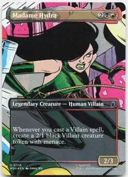 MAGIC MTG MADAME HYDRA (BORDERLESS) 318 MARVEL SUPER HEROES FOIL - Image 1