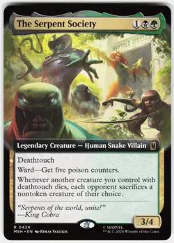 MAGIC MTG THE SERPENT SOCIETY (EXTENDED ART) 424 MARVEL SUPER HEROES - Image 1