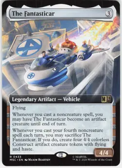 MAGIC MTG THE FANTASTICAR (EXTENDED ART) 433 COMMANDER: MARVEL SUPER HEROES - Image 1