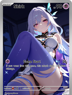 LoveangelGames-Season 2- Custom Card- Waifu Universe-Skirk Start - Image 1