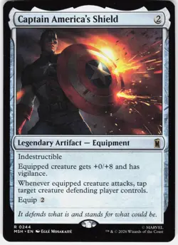 MAGIC MTG CAPTAIN AMERICA'S SHIELD 244 MARVEL SUPER HEROES - Image 1