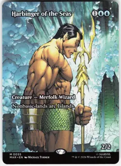 MAGIC MTG HARBINGER OF THE SEAS (BORDERLESS) 55 MARVEL UNIVERSE ETERNAL-LEGAL - Image 1