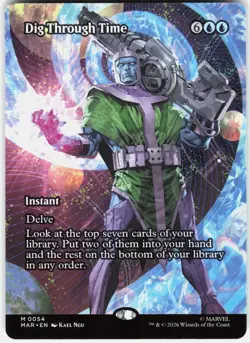 MAGIC MTG DIG THROUGH TIME (BORDERLESS) 54 MARVEL UNIVERSE ETERNAL-LEGAL - Image 1