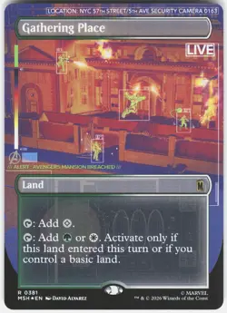 MAGIC MTG GATHERING PLACE (BORDERLESS) 381 MARVEL SUPER HEROES FOIL - Image 1
