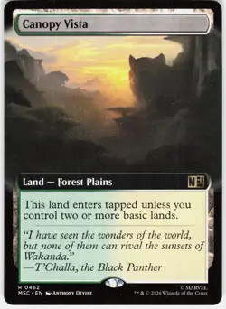 MAGIC MTG CANOPY VISTA (EXTENDED ART) 462 COMMANDER: MARVEL SUPER HEROES - Image 1