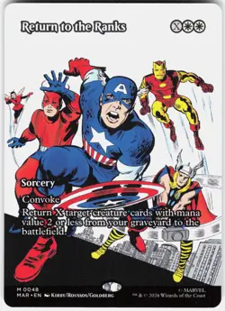 MAGIC MTG RETURN TO THE RANKS (BORDERLESS) 48 MARVEL UNIVERSE ETERNAL-LEGAL - Image 1