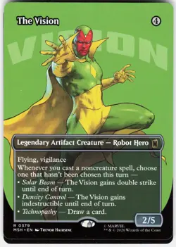 MAGIC MTG THE VISION (BORDERLESS) 379 MARVEL SUPER HEROES - Image 1