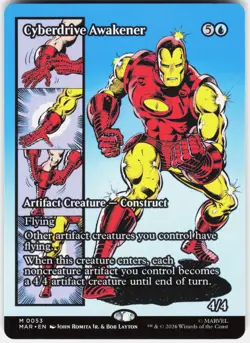 MAGIC MTG CYBERDRIVE AWAKENER (BORDERLESS) 53 MARVEL UNIVERSE ETERNAL-LEGAL - Image 1