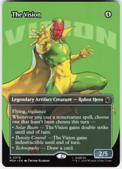 MAGIC MTG THE VISION (BORDERLESS) 379 MARVEL SUPER HEROES - Image 1