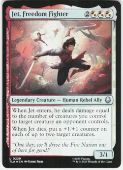 MAGIC MTG JET, FREEDOM FIGHTER 229 AVATAR: THE LAST AIRBENDER FOIL - Image 1