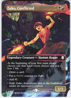 MAGIC MTG ZUKO, CONFLICTED (BORDERLESS) 302 AVATAR: THE LAST AIRBENDER - Image 1