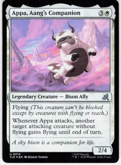 MAGIC MTG APPA, AANG'S COMPANION (0214) 214 AVATAR: THE LAST AIRBENDER FOIL - Image 1