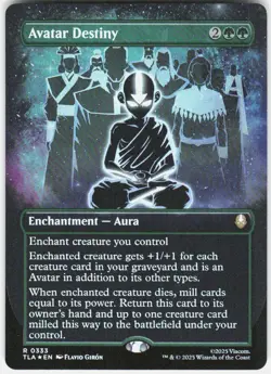 MAGIC MTG AVATAR DESTINY (BORDERLESS) 333 AVATAR: THE LAST AIRBENDER FOIL - Image 1