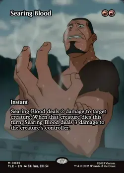 Searing Blood Foil Avatar: The Last Airbender Eternal 35 NM MTG - Image 1
