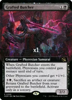 MTG Borderless March of the Machine MOM Grafted Butcher MINT - Image 1