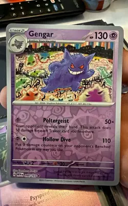 Gengar 094/165 SV: Scarlet & Violet 151 Reverse Holo Rare 2023 Pokemon Card - Image 1