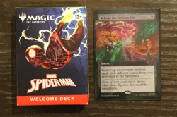 MTG Spiderman - Welcome Deck Green + Behold the Sinister Six! Promo (Bundle Set) - Image 1
