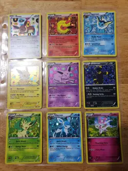 Pokemon Full Eeveelution Set Black & White Promo BW87 - BW94 Holo + Sylveon - Image 1