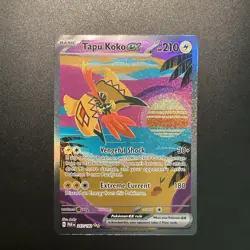 Tapu Koko ex 247/182 Special Illustration Rare Paradox Rift Pokemon Holo MiscutU - Image 1