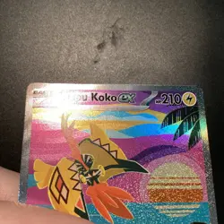 Tapu Koko ex 247/182 Special Illustration Rare Paradox Rift Pokemon Holo MiscutU - Image 3
