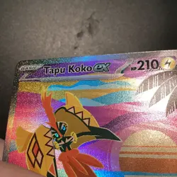 Tapu Koko ex 247/182 Special Illustration Rare Paradox Rift Pokemon Holo MiscutU - Image 5