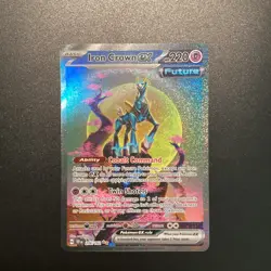 Pokemon TCG Iron Crown EX Scarlet & Violet Temporal Forces 206/162 Near Mint - Image 1