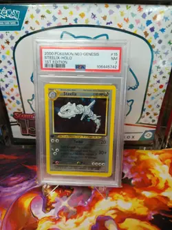 Pokemon TCG 2000 POKEMON NEO GENESIS 1ST EDITION Steelix 15/111 & Onix - Image 1