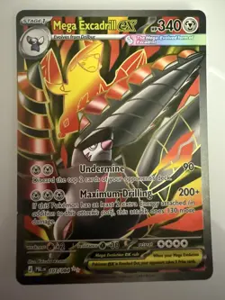 Mega Excadrill ex 103/084 Ultra Rare Pitch Black Pokemon NM - Image 1