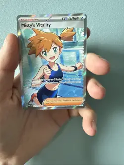 Misty's Vitality 111/084 Ultra Rare ME: Pitch Black Pokemon TCG NM PRERELEASE - Image 3