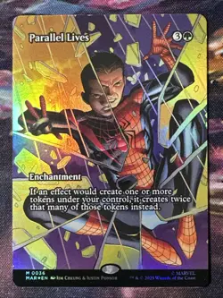 Parallel Lives - Borderless FOIL - Spiderman #36 Mythic, NM, MTG - Image 1