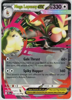 POKEMON MEGA LOPUNNY EX 084/094 PHANTASMAL FLAMES HOLO NM/M - Image 1