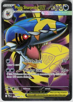 POKEMON MEGA SHARPEDO EX 113/094 PHANTASMAL FLAMES HOLO NM/M - Image 1