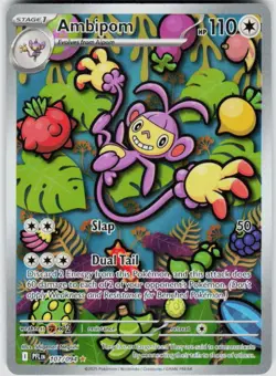 POKEMON AMBIPOM 107/094 PHANTASMAL FLAMES HOLO NM/M - Image 1