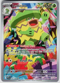 POKEMON LUDICOLO 095/094 PHANTASMAL FLAMES HOLO NM/M - Image 1