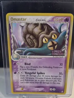 Pokemon Omastar Delta Species 13/110 Holon Phantoms Reverse Holo Rare 2006 - Image 1