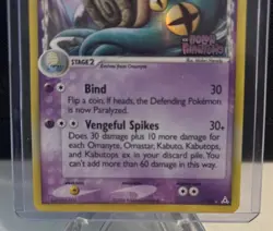 Pokemon Omastar Delta Species 13/110 Holon Phantoms Reverse Holo Rare 2006 - Image 3