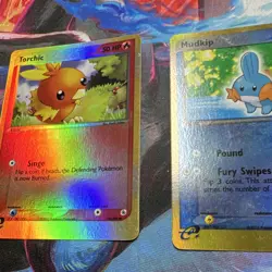 Pokemon TCG 3 Starter Lot Mudkip 60, Torchic 74/109 & Treecko 80/97 Reverse Holo - Image 5