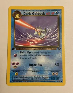 Dark Golduck 37/82 Uncommon Team Rocket Pokemon 1st Edition NM Near Mint - Image 1